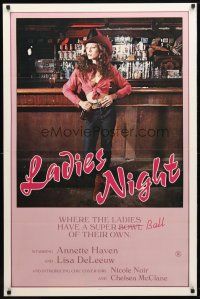 9w378 LADIES NIGHT 1sh '80 great urban cowboy-like image of Annette Haven!