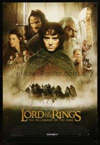 9w429 LORD OF THE RINGS: THE FELLOWSHIP OF THE RING advance 1sh '01 montage image of top cast!