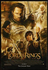 9w431 LORD OF THE RINGS: THE RETURN OF THE KING recalled advance DS 1sh '03 Jackson, cast montage!