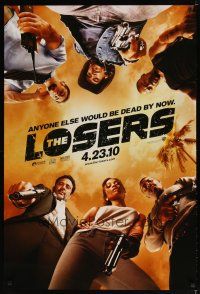 9w436 LOSERS teaser DS 1sh '10 Zoe Saldana, anybody else would be dead by now!