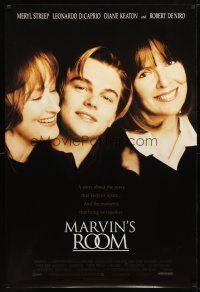 9w463 MARVIN'S ROOM 1sh '96 Meryl Streep, Diane Keaton, Leonardo DiCaprio!