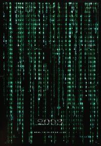 9w467 MATRIX RELOADED 2003 style holofoil teaser 1sh '03 Keanu Reeves, Wachowski Brothers sequel!