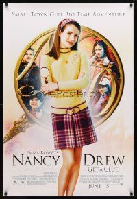 9w507 NANCY DREW advance DS 1sh '07 get a clue, pretty Emma Roberts in title role!