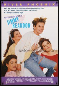 9w521 NIGHT IN THE LIFE OF JIMMY REARDON 1sh '88 River Phoenix w/Ione Skye & pretty girls!