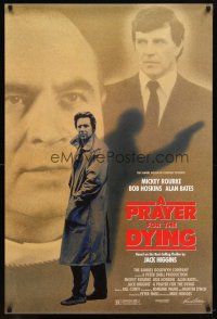 9w595 PRAYER FOR THE DYING 1sh '87 Mickey Rourke, Bob Hoskins, Alan Bates