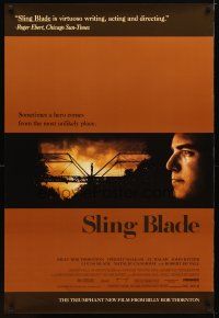 9w713 SLING BLADE 1sh '96 great image of star & director Billy Bob Thornton!