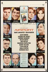 9x021 AIRPORT 1sh '70 Burt Lancaster, Dean Martin, Jacqueline Bisset, Jean Seberg