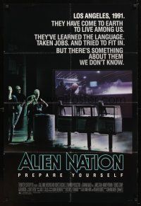 9x027 ALIEN NATION 1sh '88 they've come to Earth to live among us, they learned our language!