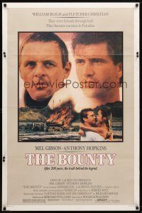 9x124 BOUNTY 1sh '84 Mel Gibson, Anthony Hopkins, Laurence Olivier, Mutiny on the Bounty!