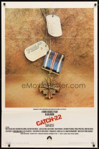 9x156 CATCH 22 1sh '70 directed by Mike Nichols, based on the novel by Joseph Heller!