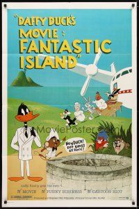 9x189 DAFFY DUCK'S MOVIE: FANTASTIC ISLAND 1sh '83 Daffy Duck, Bugs Bunny, Sylvester, Yosemite Sam
