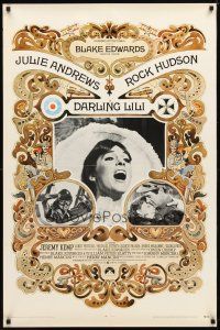 9x196 DARLING LILI 1sh '70 Julie Andrews, Rock Hudson, Blake Edwards, William Peter Blatty