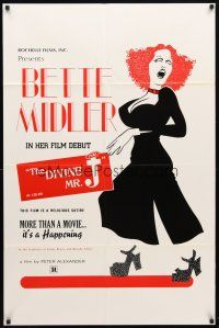 9x216 DIVINE MR. J 1sh '74 Bette Midler in her film debut, John Bassberger!