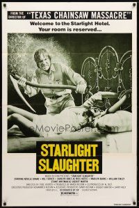 9x240 EATEN ALIVE 1sh '77 Tobe Hooper, image of sexy bound girl on bed, Starlight Slaughter!