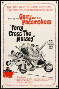 9x274 FERRY CROSS THE MERSEY 1sh '65 rock & roll, the big beat is back, Gerry & the Pacemakers!