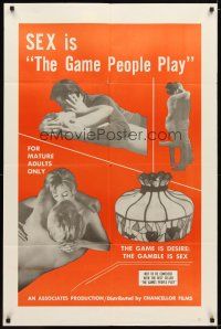 9x303 GAME PEOPLE PLAY 1sh '67 Mitch McGuire, Anne Lind, SEX is the game!