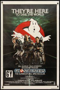 9x305 GHOSTBUSTERS int'l 1sh '84 Bill Murray, Aykroyd & Harold Ramis here to save the world!