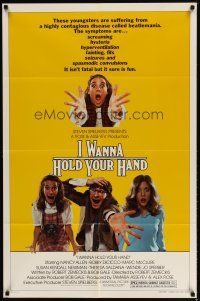 9x371 I WANNA HOLD YOUR HAND 1sh '78 Robert Zemeckis, Nancy Allen, Beatlemania!