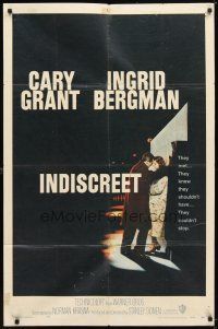 9x379 INDISCREET 1sh '58 Cary Grant & Ingrid Bergman, directed by Stanley Donen!