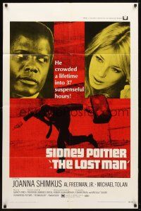 9x465 LOST MAN 1sh '69 Sidney Poitier crowded a lifetime into 37 suspensful hours!