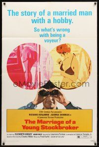 9x504 MARRIAGE OF A YOUNG STOCKBROKER 1sh '71 what's wrong with Richard Benjamin being a voyeur!