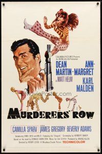 9x540 MURDERERS' ROW 1sh '66 art of spy Dean Martin as Matt Helm & sexy Ann-Margret by McGinnis!