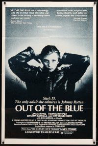 9x592 OUT OF THE BLUE 1sh '80 young punk Linda Manz, directed by Dennis Hopper!