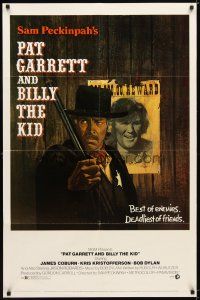 9x599 PAT GARRETT & BILLY THE KID 1sh '73 Sam Peckinpah, Bob Dylan, James Coburn, Lesser art!