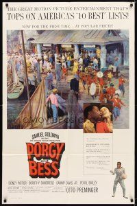 9x616 PORGY & BESS 1sh '59 Sidney Poitier, Dorothy Dandridge & Sammy Davis Jr.!