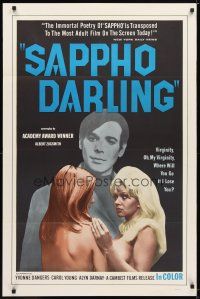 9x664 SAPPHO DARLING 1sh '68 Carol Young as Sappho Anderson , image of sexy nude girls!