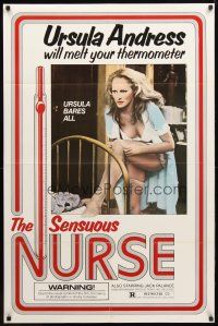9x699 SECRETS OF A SENSUOUS NURSE 1sh '76 L'Infermiera, Ursula Andress will melt your thermometer!