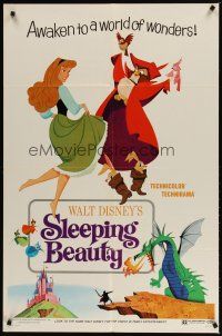 9x773 SLEEPING BEAUTY style B 1sh R70 Walt Disney cartoon fairy tale fantasy classic!