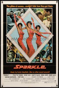 9x789 SPARKLE style B 1sh '76 Irene Cara & Lonette McKee go from ghetto to superstars!
