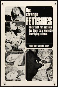 9x814 STRANGE FETISHES 1sh '67 their lust for passion led them to a violent climax!
