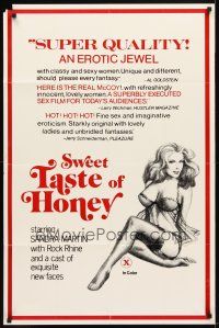 9x853 SWEET TASTE OF HONEY 1sh '77 Luxure, sexy French Karine Gambier!