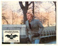 9y209 3 DAYS OF THE CONDOR LC #7 '75 close up of CIA analyst Robert Redford running!