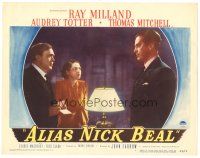 9y226 ALIAS NICK BEAL LC #6 '49 Ray Milland must murder Thomas Mitchell for Audrey Totter's love!