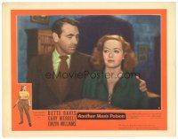 9y238 ANOTHER MAN'S POISON LC #8 '52 close up of Gary Merrill looking down at pretty Bette Davis!