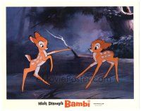 9y250 BAMBI LC R66 Walt Disney cartoon deer classic, great image frollicking in the forest!