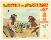 9y260 BATTLE AT APACHE PASS LC #3 '52 c/u Jeff Chandler as Cochise & Jay Silverheels as Geonimo!