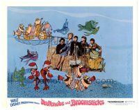 9y265 BEDKNOBS & BROOMSTICKS LC '71 Disney, Angela Lansbury, wacky cartoon/live action image!