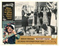 9y288 BLOODY MAMA LC #7 '70 Roger Corman, AIP, crazy Shelley Winters w/tommy gun robbing bank!