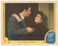 9y289 BLOSSOMS IN THE DUST LC '41 pretty Greer Garson asks Walter Pidgeon to come quickly!