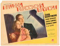 9y311 BULLDOG DRUMMOND'S REVENGE LC '37 John Howard, Louise Campbell & silhouette with knife!