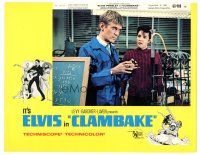 9y357 CLAMBAKE LC #8 '67 cool image of Elvis Presley in laboratory, rock & roll!