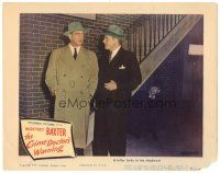 9y377 CRIME DOCTOR'S WARNING LC '45 a killer lurks in the shadows behind detective Warner Baxter!