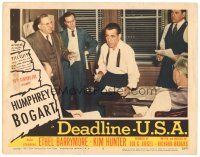 9y397 DEADLINE-U.S.A. LC #5 '52 newspaper editor Humphrey Bogart, best journalism movie ever!