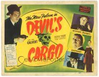 9y049 DEVIL'S CARGO TC '48 John Calvert as The New Falcon, mystery, danger, suspense!