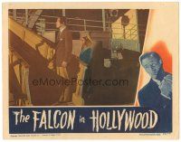 9y446 FALCON IN HOLLYWOOD LC '44 detective Tom Conway & Veda Ann Borg about to board ship!
