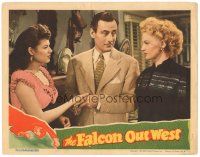 9y450 FALCON OUT WEST LC '44 Tom Conway as The Falcon, Barbara Hale & other woman!